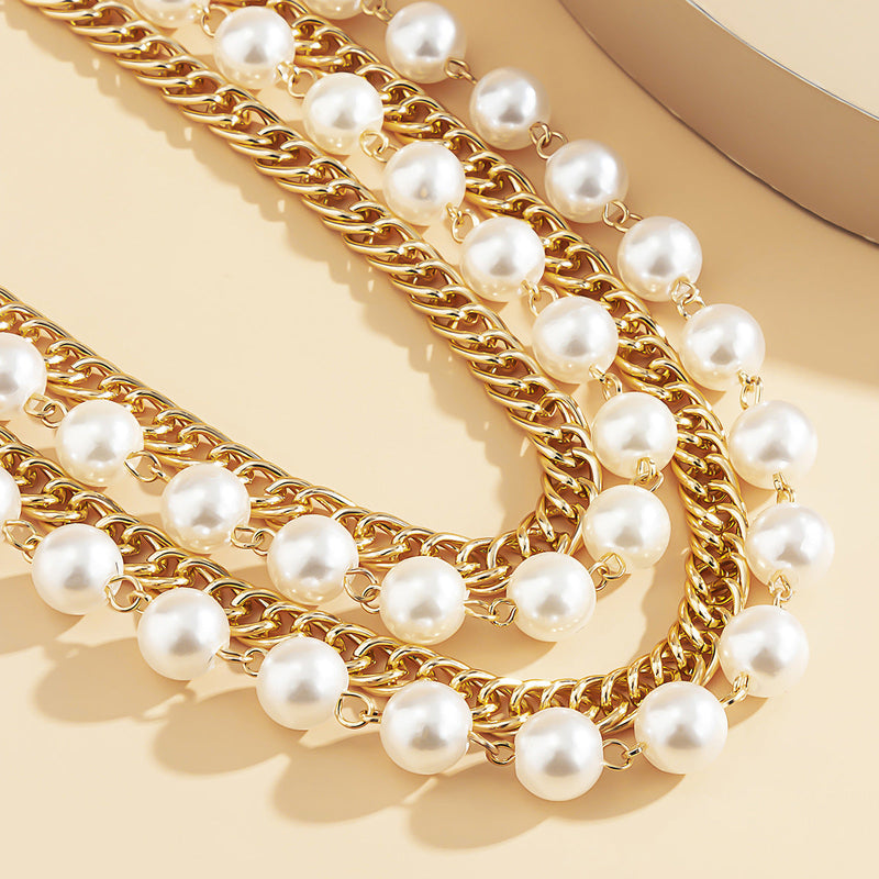 Women Pearl Waist Chain Women Sexy Layer Body Jewelry