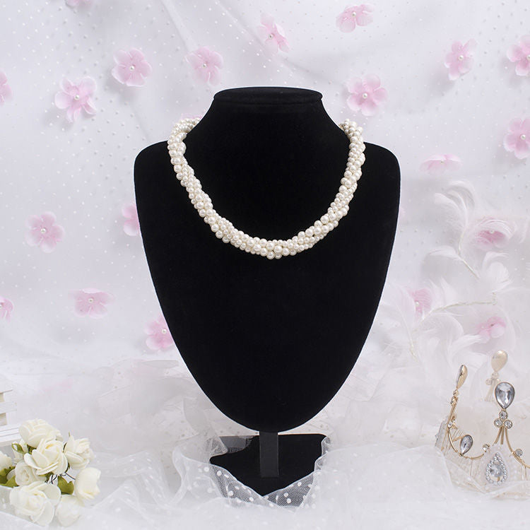 Simple Dainty Pearl Choker Necklaces for Women Trendy