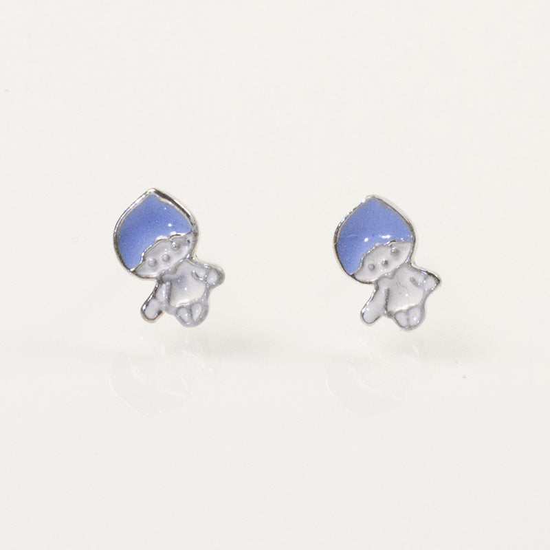 Enamel Kid Boy Earring