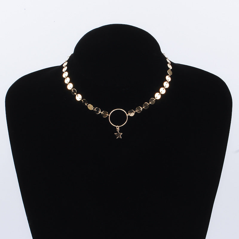 Small Coin Pendant Necklace