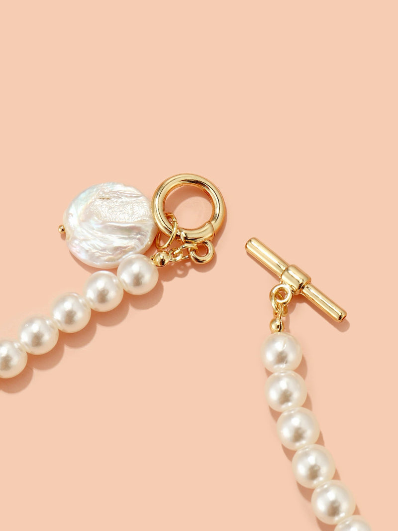 Retro Fashion Imitation Pearl Necklace for Women