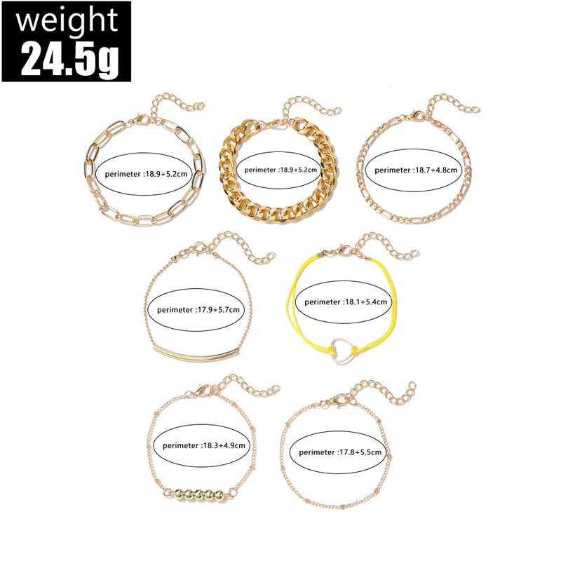Multi-layer Chain Bracelet Set