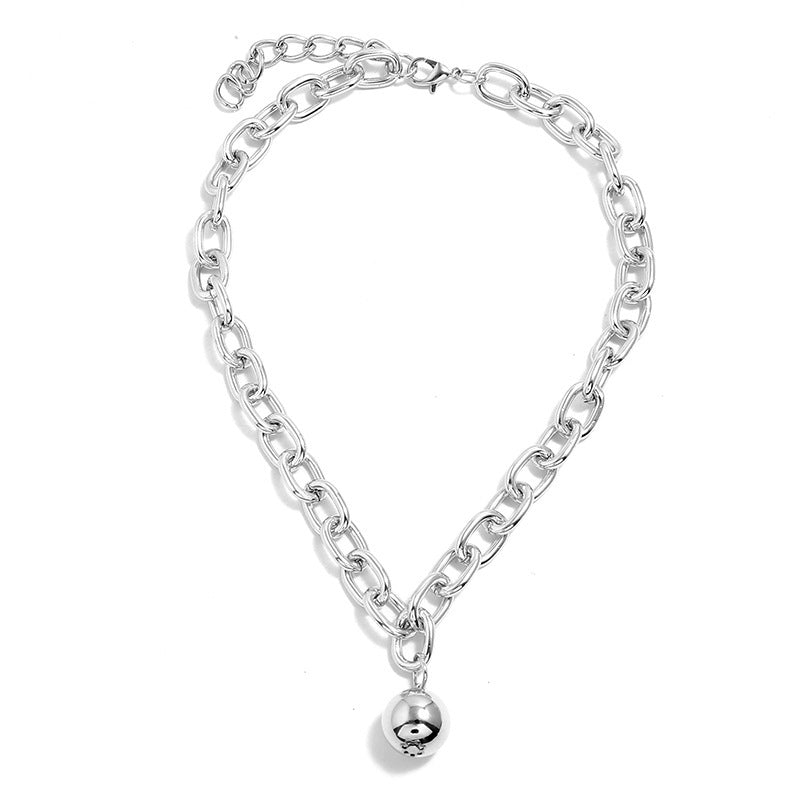 Round Ball Choker Necklace Women Statement Party Jewelry