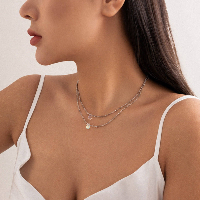Pulling Pearl Chain Necklace for Women