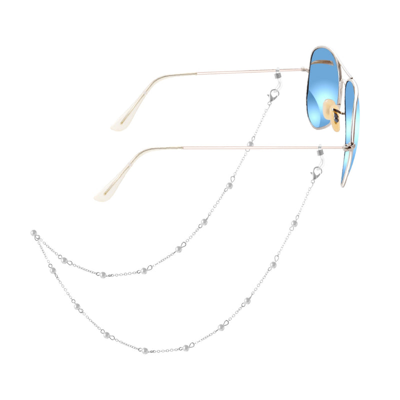 Simple Pearl Metal Chain Hanging Neck Glasses Rope