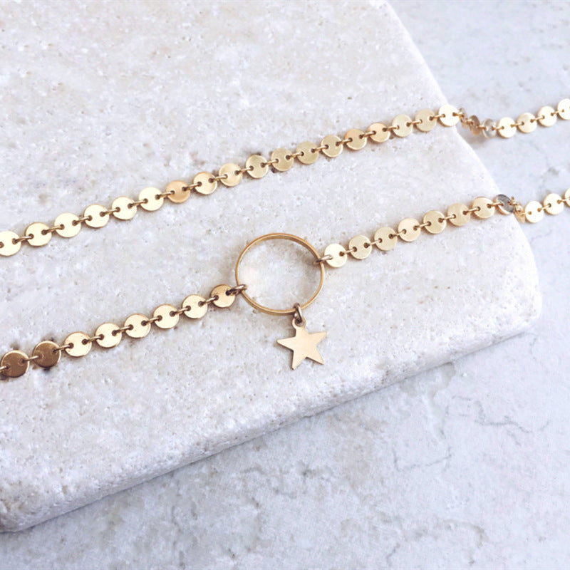 Sexy Necklace Choker Women Layered Chain Jewelry