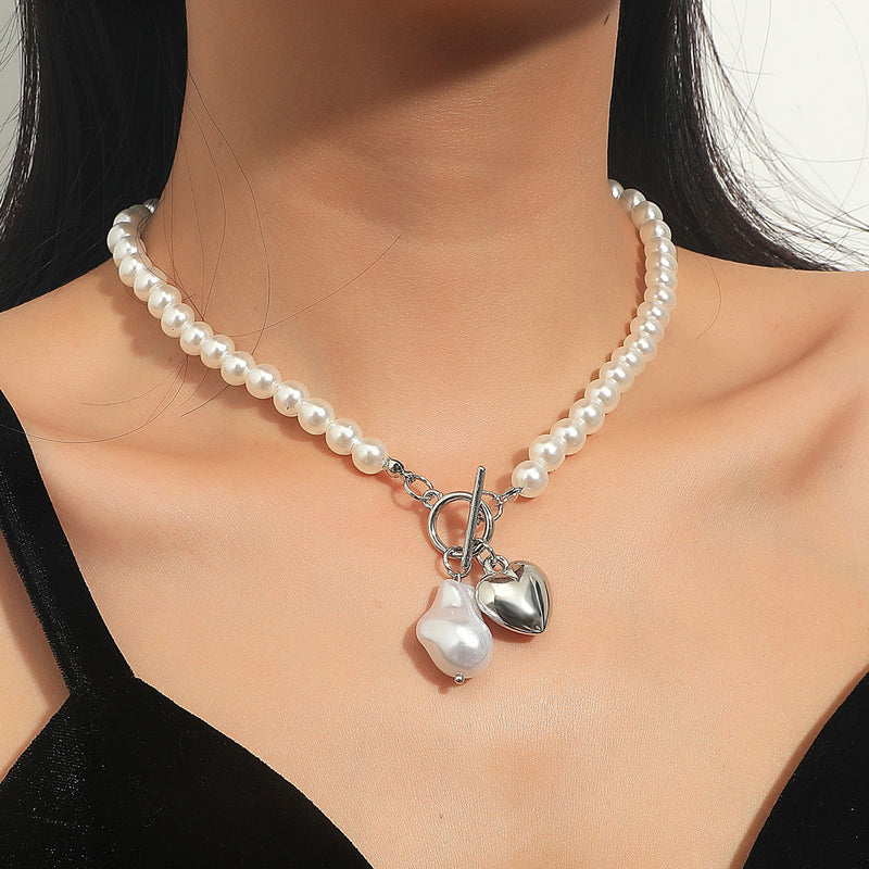 Multi Strand Chokers Beaded Pearl Necklace for Women