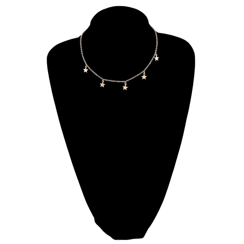 Lucky Star Tassels Choker Necklace