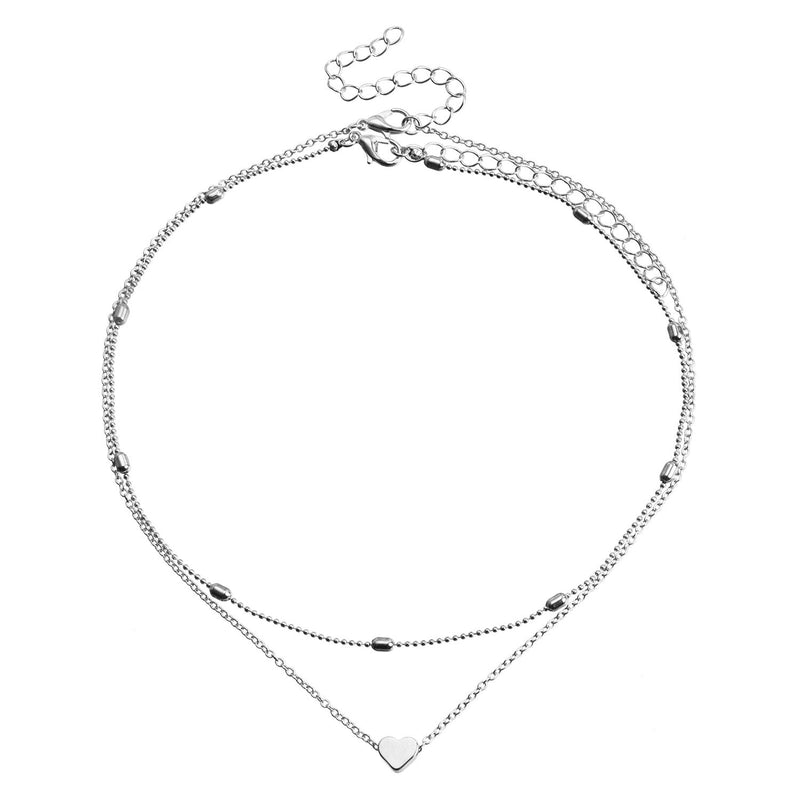 Layer Chain Choker Necklace for Women