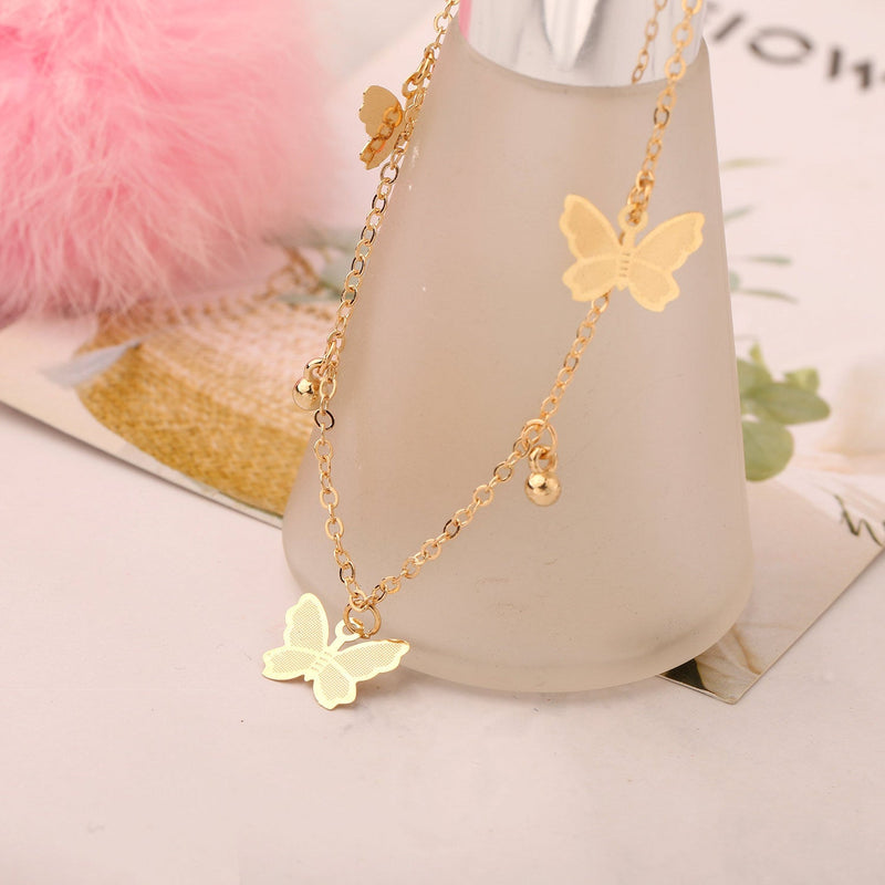 Butterfly Charms Anklets Chain Jewelry