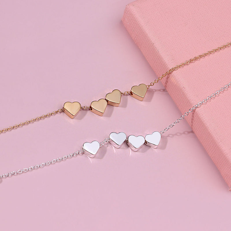Women Heart Charm Bracelet