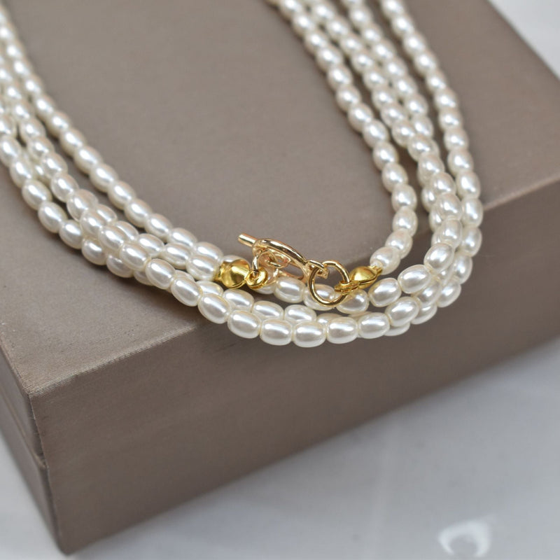 Multi-layer Imitation Long Pearl Necklace