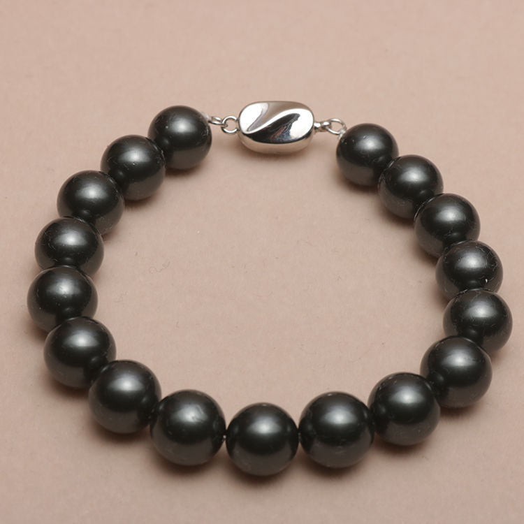 Elastic Beaded Shell Pearl Bracelet