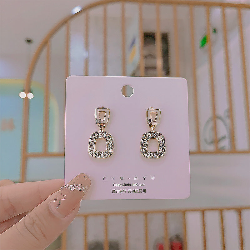 Square Stud Earrings for Women