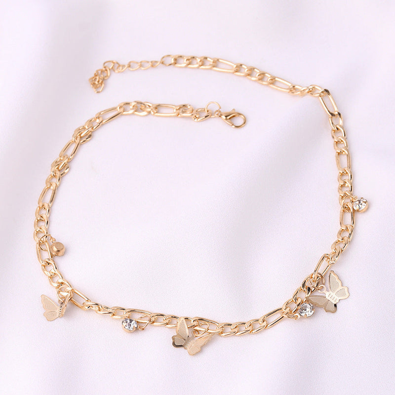Butterfly Crystal Rhinestone Jewelry Choker Necklaces