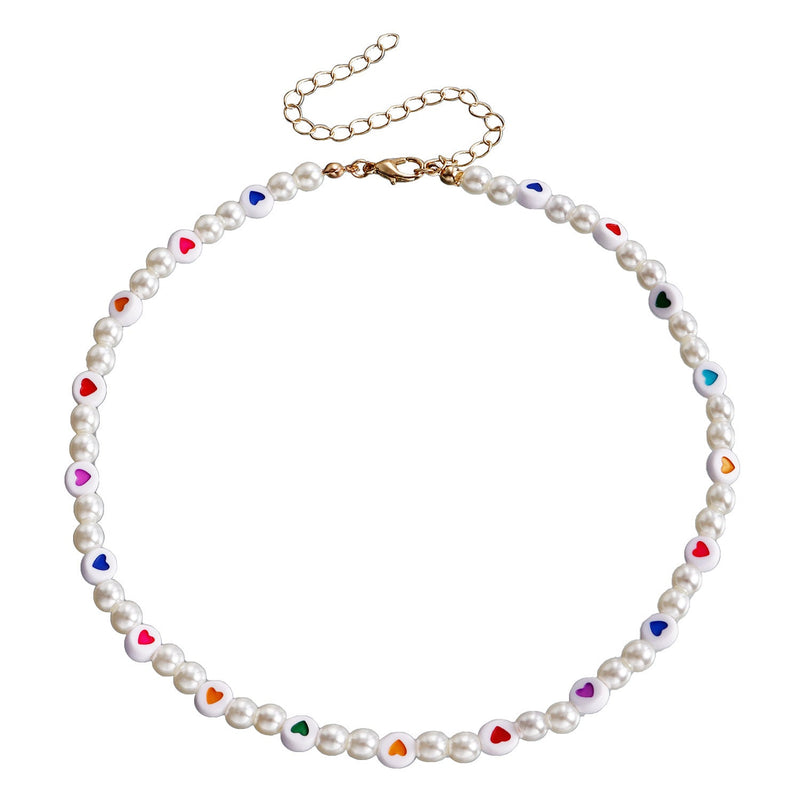 Bohemian Holiday Pearl Necklace Sweet Simple Pearl Star