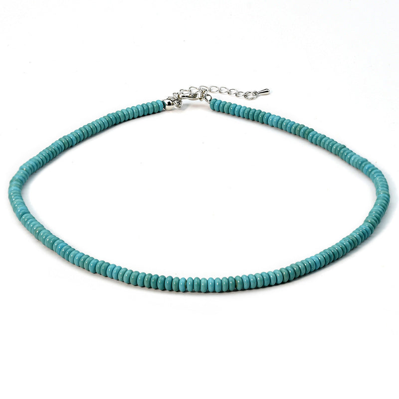 Turquoise Beaded Choker Necklace
