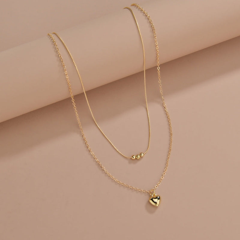 Heart Double Layer Necklace