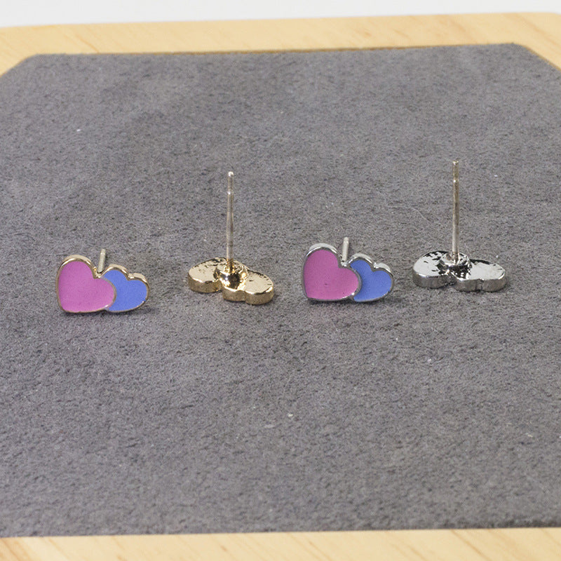 Love stud earrings set