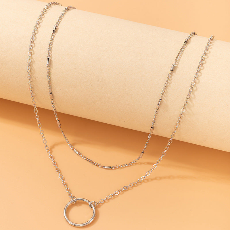 Double Layered Chain Necklaces for Women