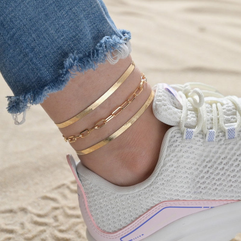 Lady Foot Chain Layer Ankle Bracelet