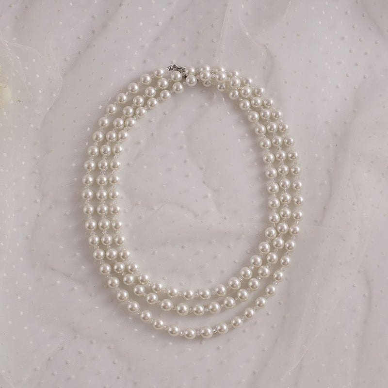 Classic Fashion Faux Pearl Necklace for Ladies