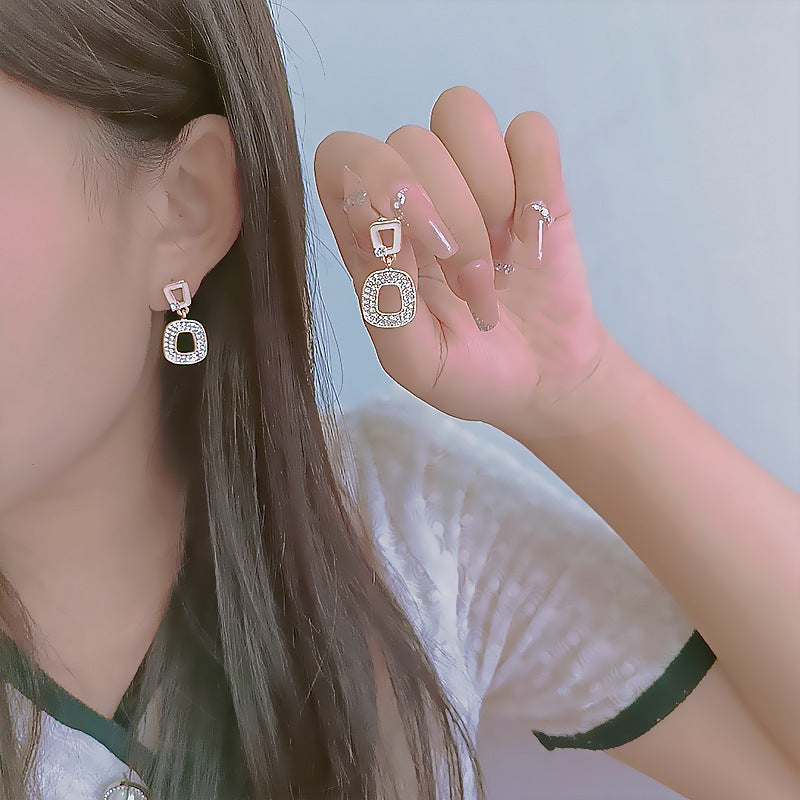 Square Stud Earrings for Women