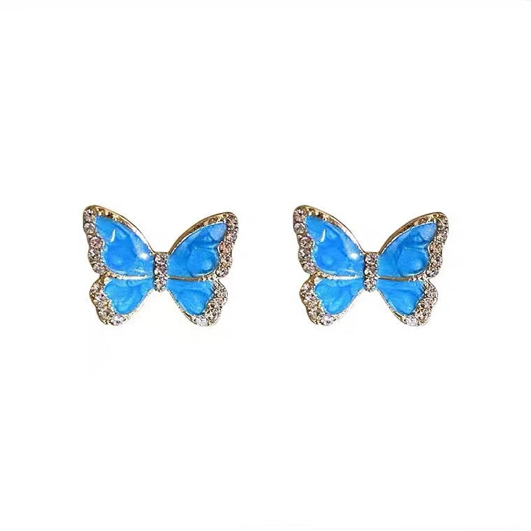 Crystal Butterfly Earring