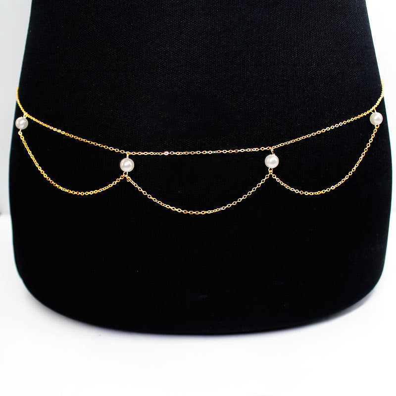 Bohemian Pearl Layer Body Chain