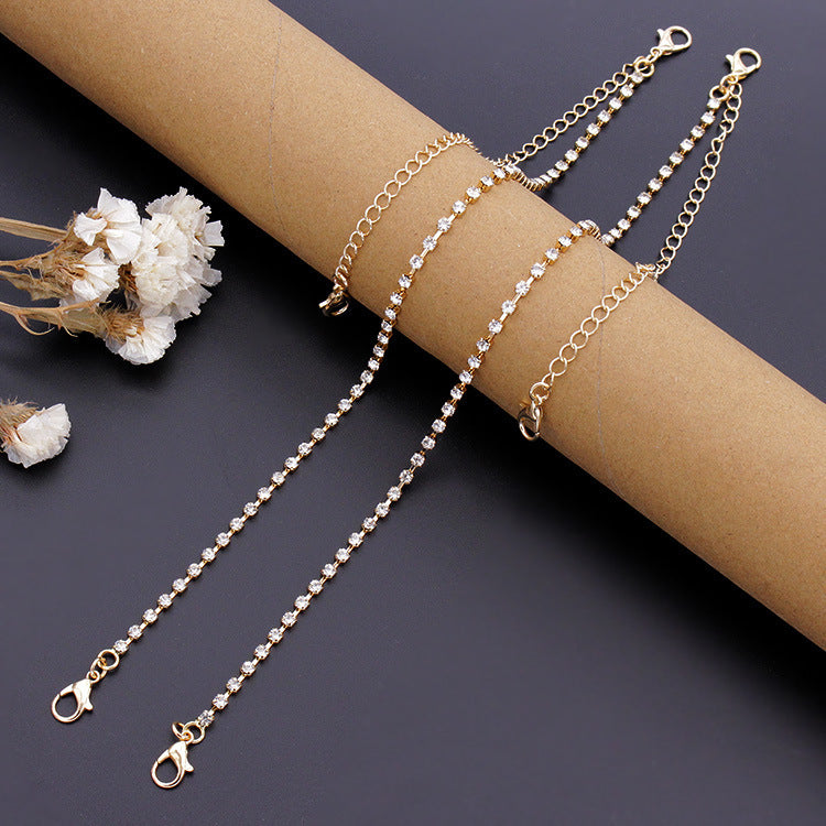 Adjustable Rhinestone Strap Bra Underwear Strap Shoulder