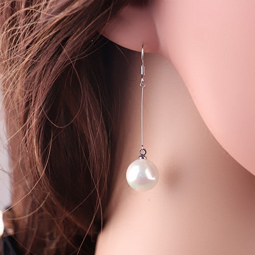 Pearl Hook Earrings Women