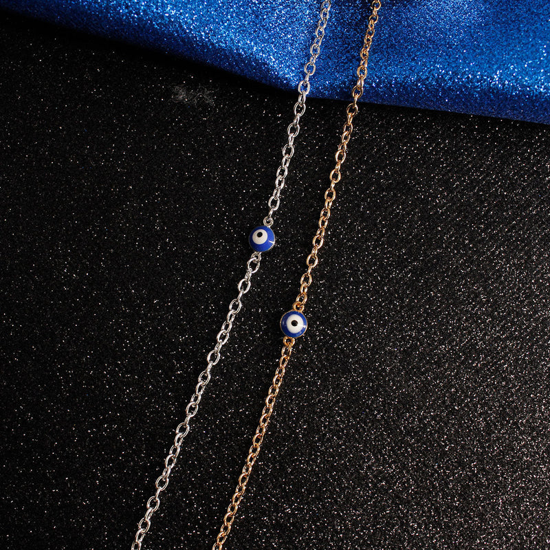 Evil Blue Eye Chain Bracelet