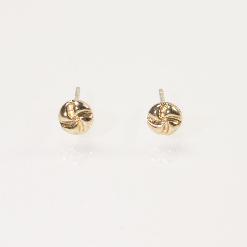 Small Round Knot Stud Earrings