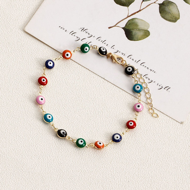 Evil Eye Beaded Foot Bracelets