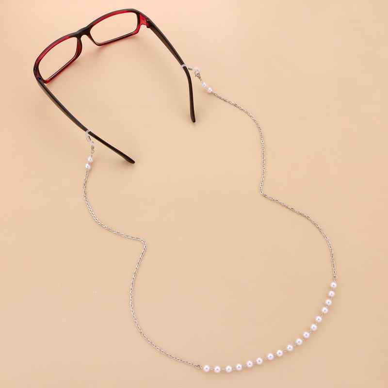 Eyeglass Chains Sunglasses Metal Pearl Glasses Chain