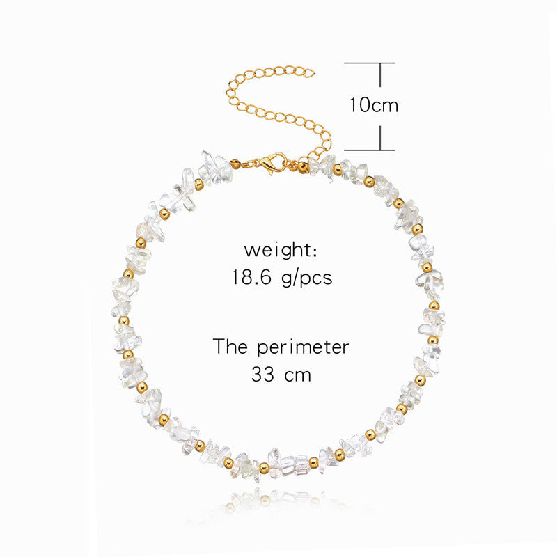 Irregular Natural Stone Beaded Necklace