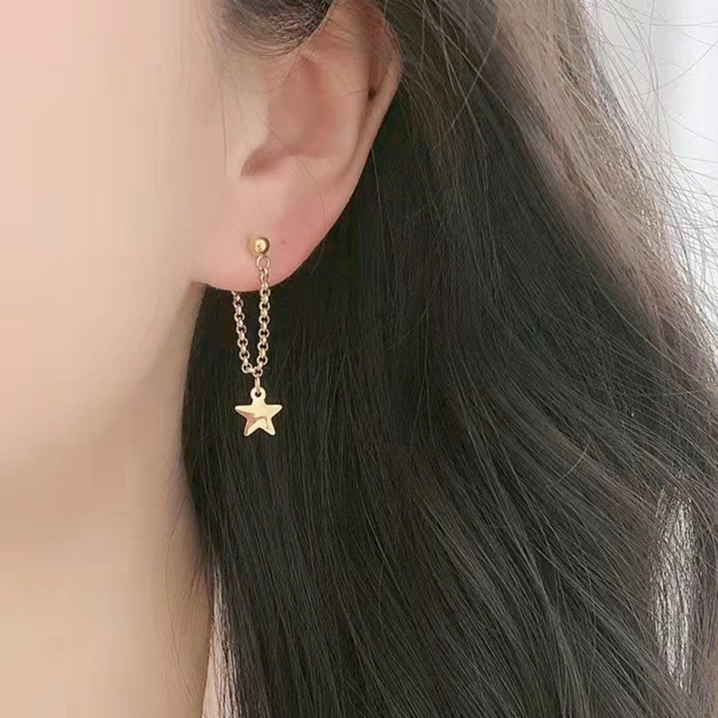 Star Tassel Stud Earrings