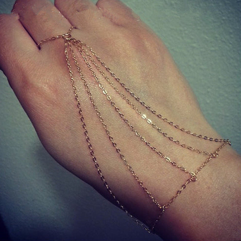 Finger Ring Slave Bracelet Jewelry for Women