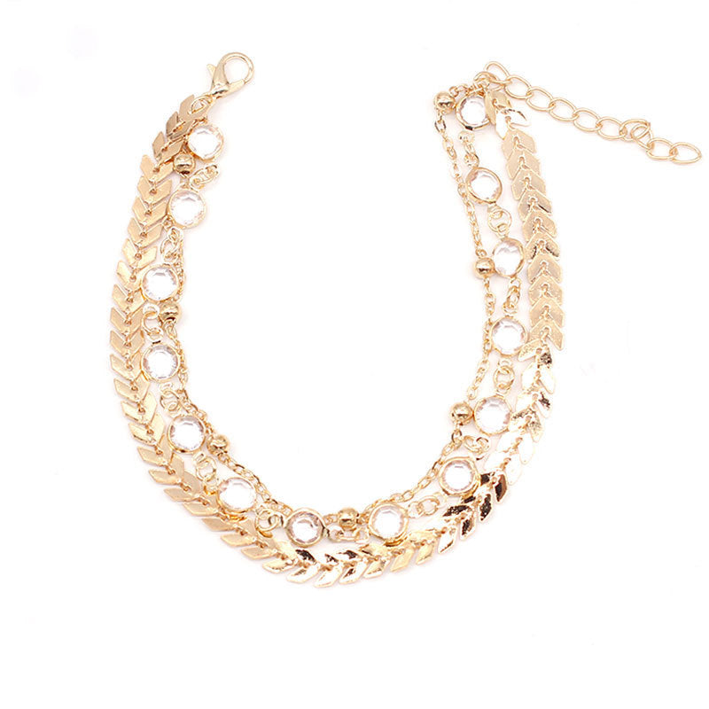 Anklet Jewelry Multi Layer Alloy Chain Foot Bracelet