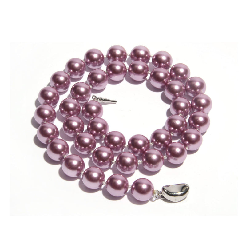 Round Sea Shell Pearl Necklace