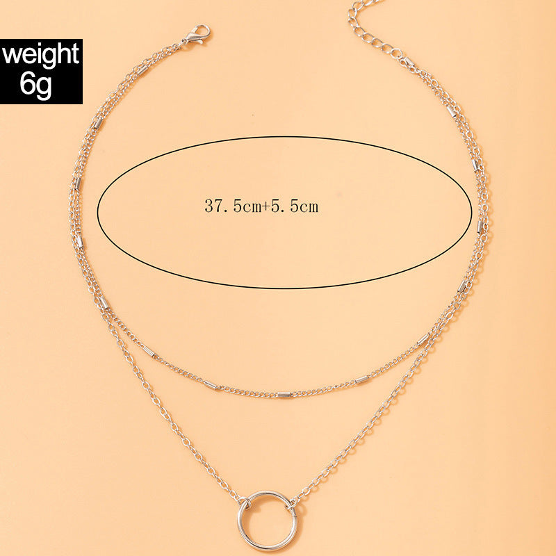 Double Layered Chain Necklaces for Women