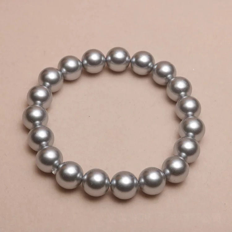 Simple Elegant Round Beads Shell Pearl Beads Bracelets