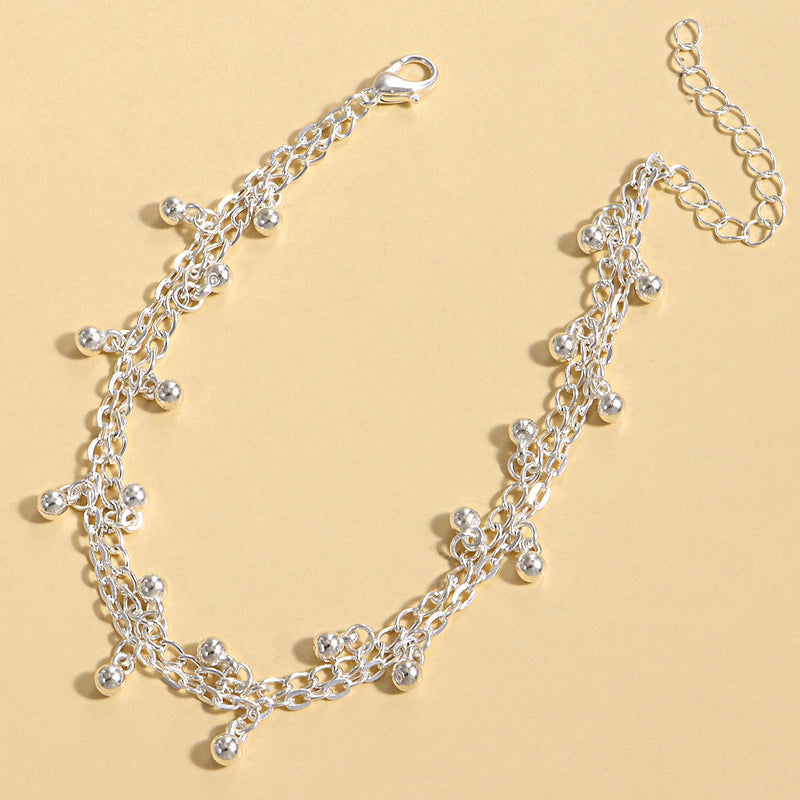 Ball Bead Chain Foot Bracelet
