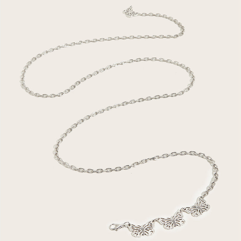 Waist Chain Belt Butterfly Metal Chain Belt