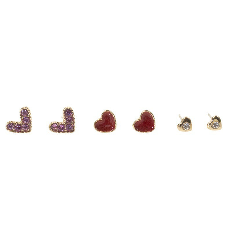 Love stud earrings set Jewerly