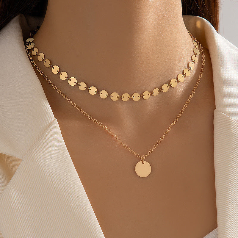 Double Layered Chain Necklaces for Women
