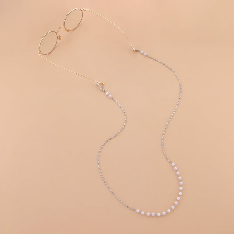 Eyeglass Chains Sunglasses Metal Pearl Glasses Chain