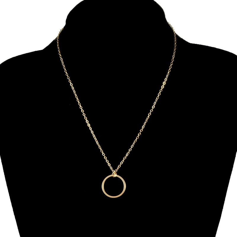 Circle Pendant Women Necklace