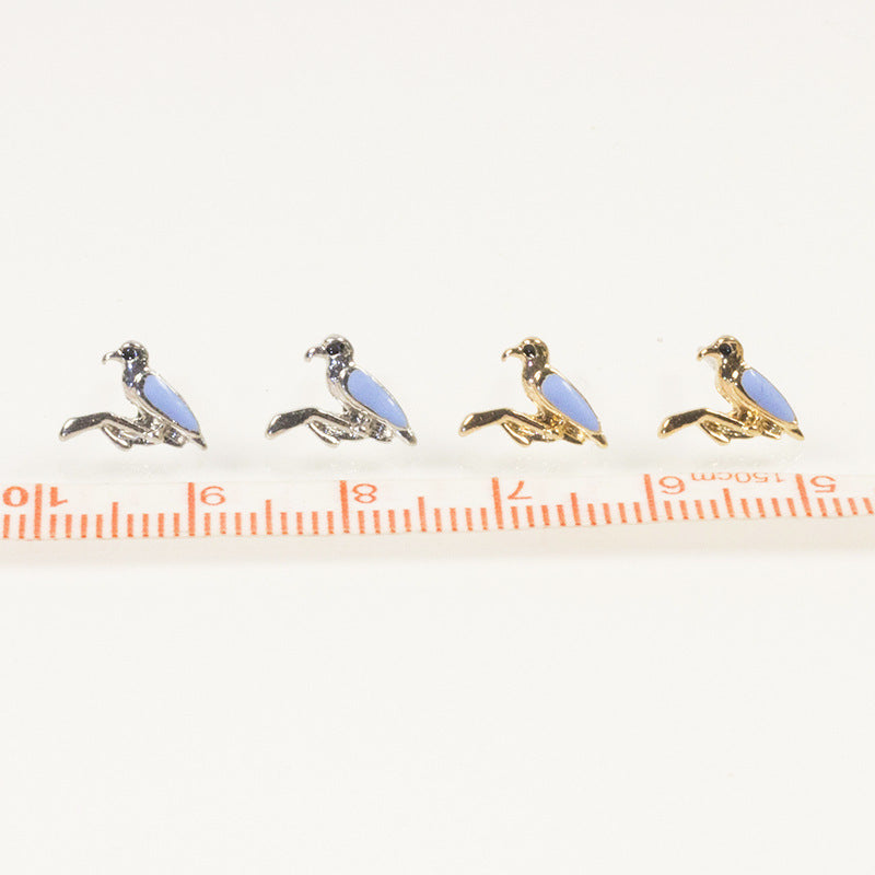 Blue Bird Stud Earring