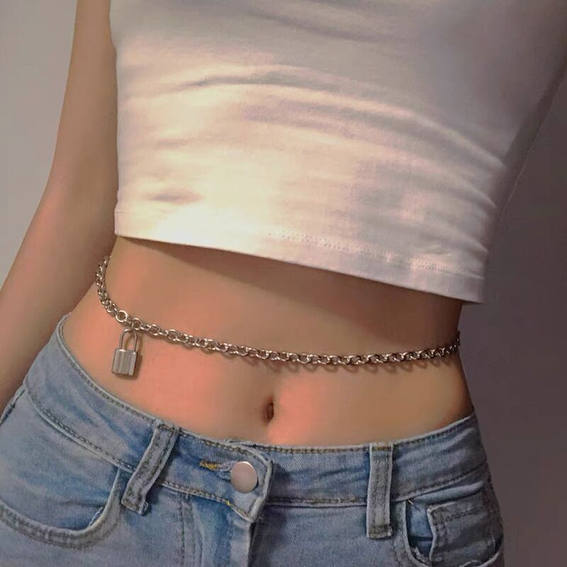 Lock Pendant Waist Chain for Women